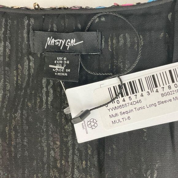 Nasty Gal Sequin Mini Dress NWT - Picture 6 of 7